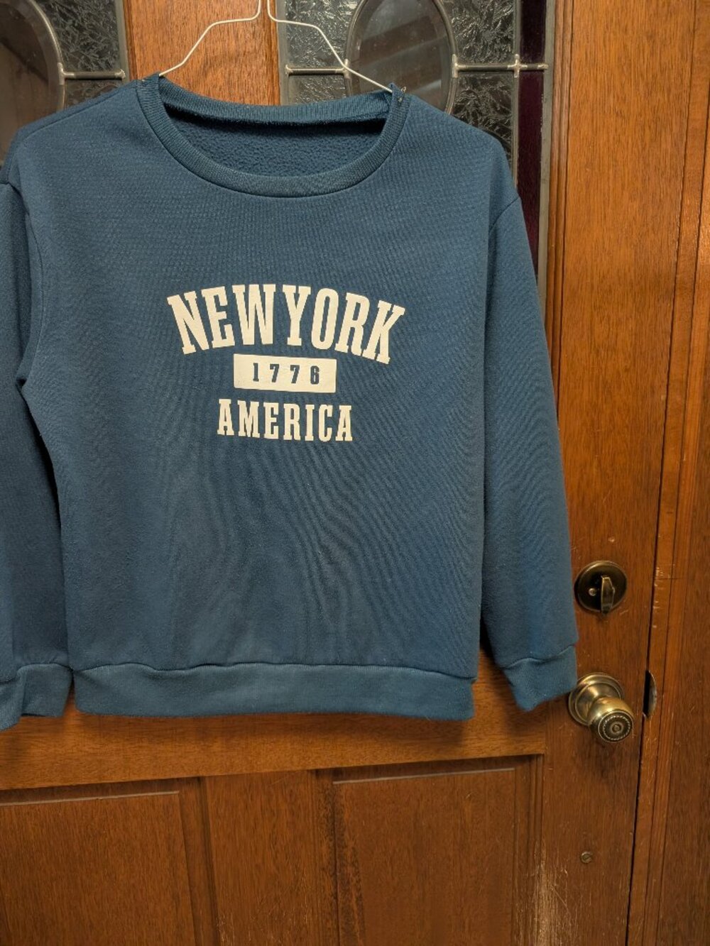 Womens Blue sweatshirt, size Small